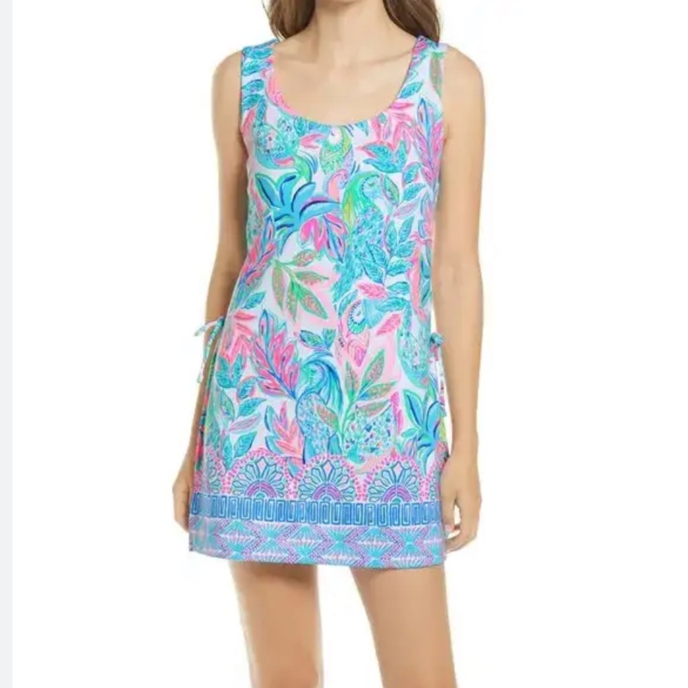 Lilly Pulitzer Sammi Romper Toucan Do It Better Cotton